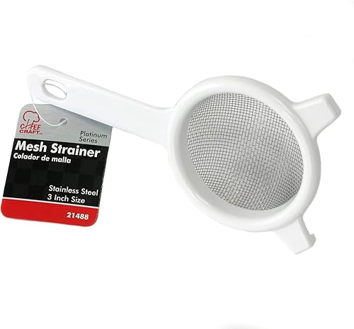 Miniatura 9 de Chef Craft - Colador de malla de acero inoxidable 1 pieza 4  blanco