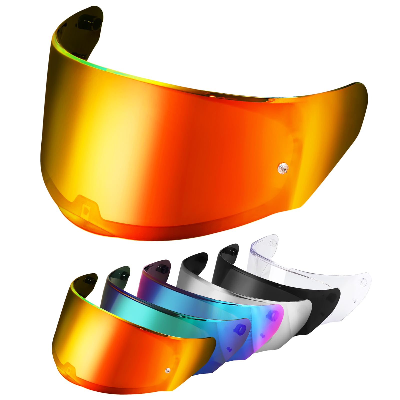 VCOROS Visera Casco Moto para FF328 FF353 FF800 | Visiera per Casco Integrale da Moto,Visera de Lente para Casco Protección contra Viento,Accesorios para Cascos de Moto