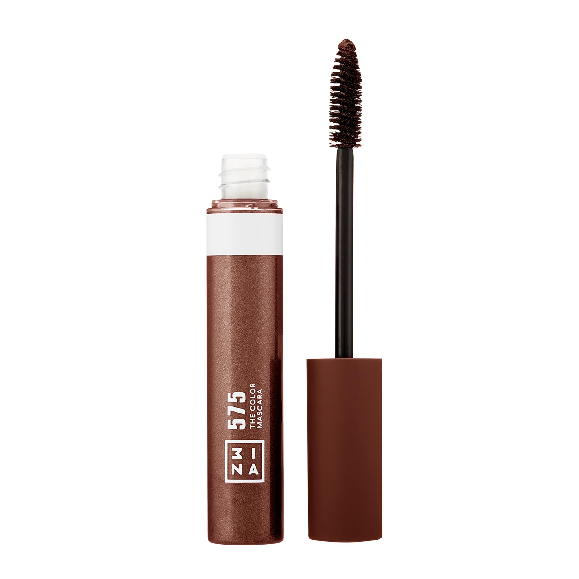 3INA The Color Mascara - Water-Resistant Voluminous Mascara with Silicone Brush - Pigmented and Clump-Free for Bold, Lifted Eyelashes - 575-0.47 oz