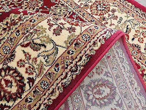 Image of New Kashmiri Persian Design Traditional Silk Touch Extra Look Carpet for Living Room, Bedroom & Hall Size 6 x 9 Feet (Color-Multi)