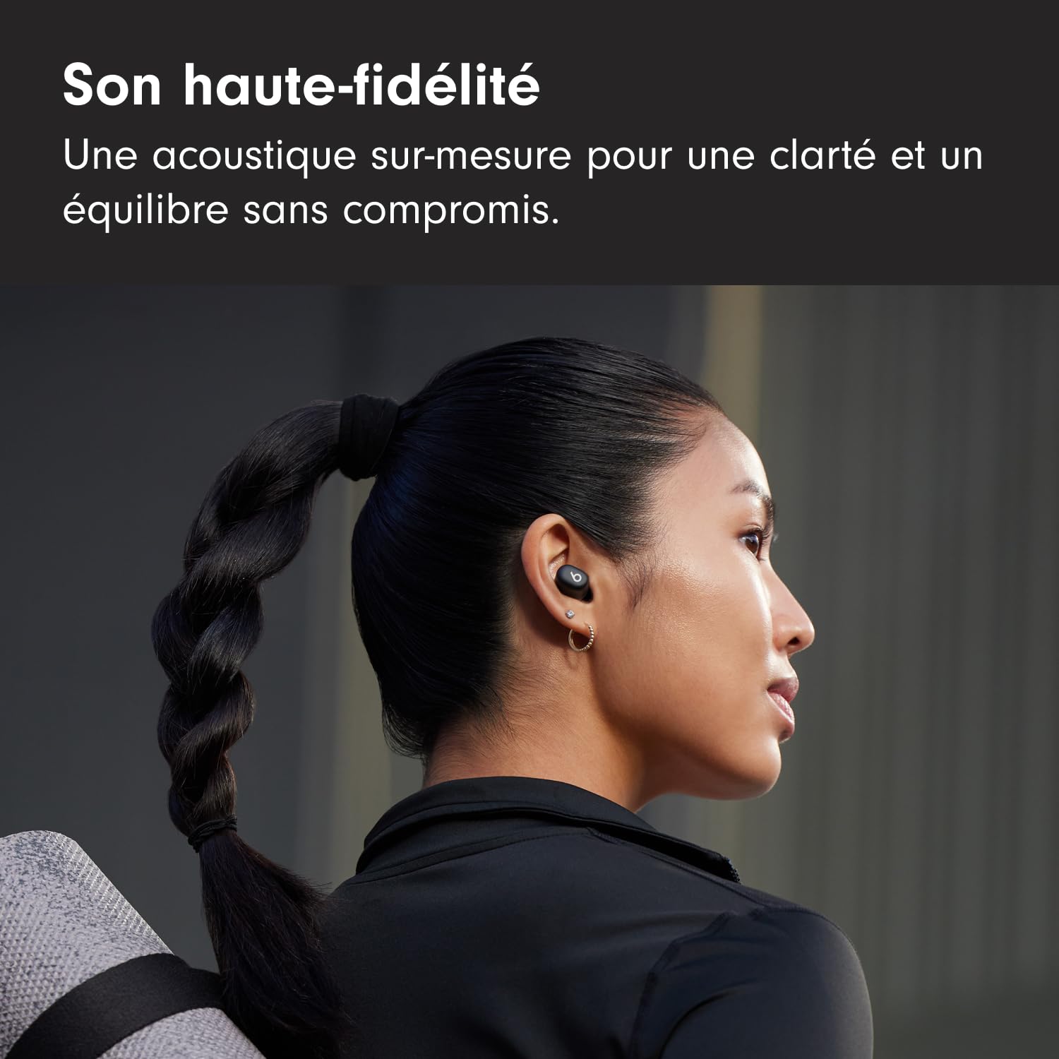 Beats Solo Buds – Écouteurs Bluetooth sans Fil | 18 Heures d'autonomie | Compatibilité Apple et Android | Microphone intégré – Noir Mat