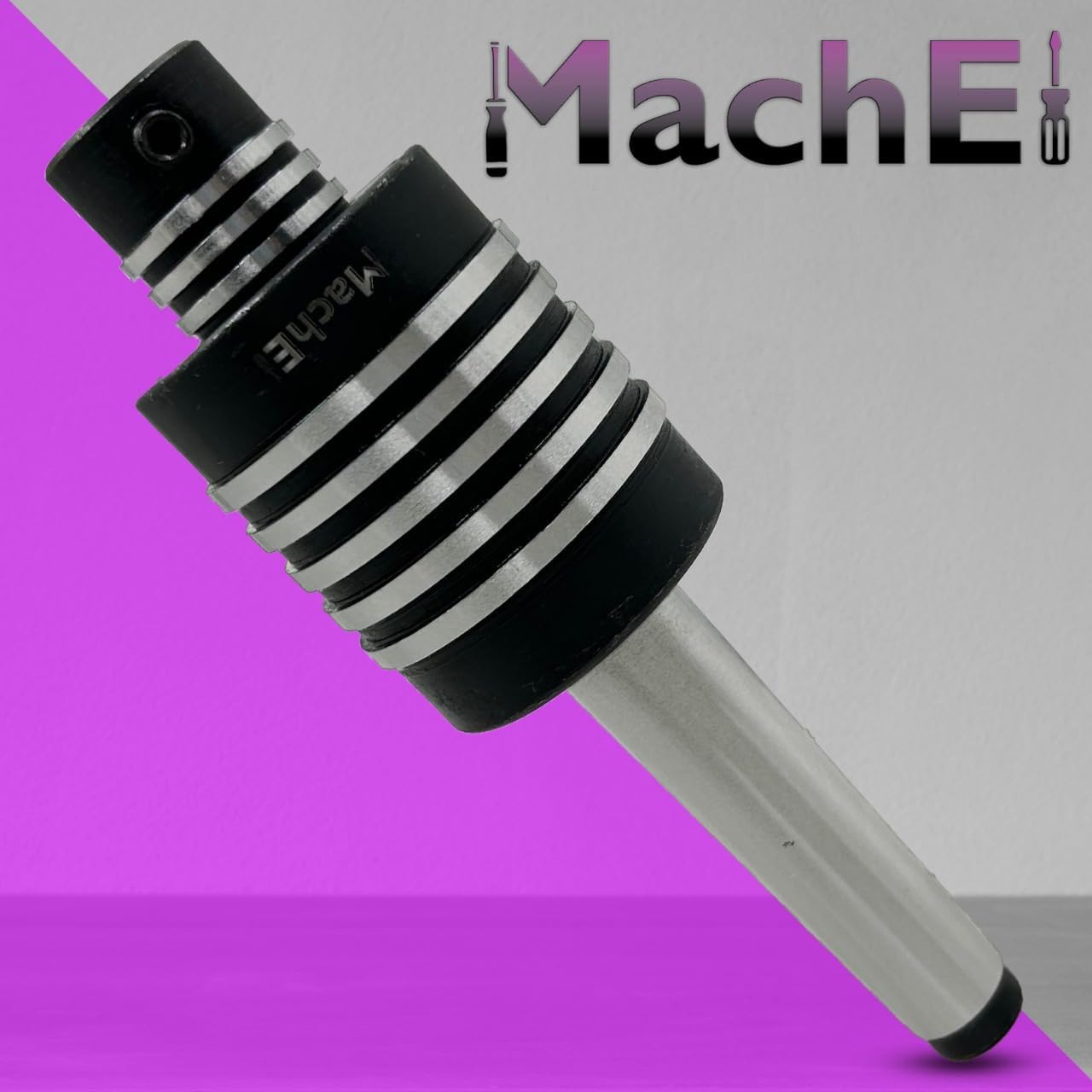 MachEl Lathe's High-Precision Live Revolving Center with MT-2 Shank, Featuring HSS Hex Rotary Broach for Accurate and Efficient Metalworking Operations (Broach Size in mm)