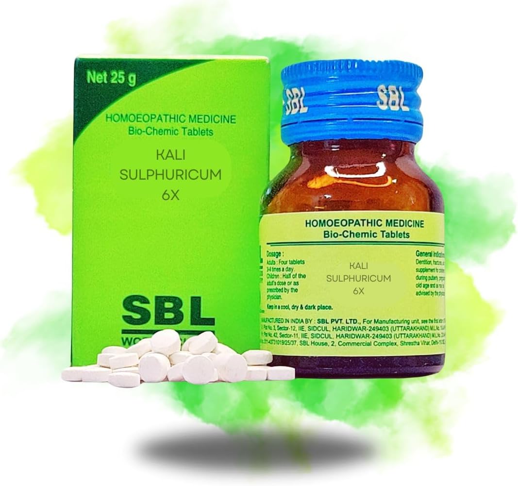 SBL Kali Sulphuricum 6x || Kali Sulph 6x || Pack of 2(25gx2) || Sold By Junsu®
