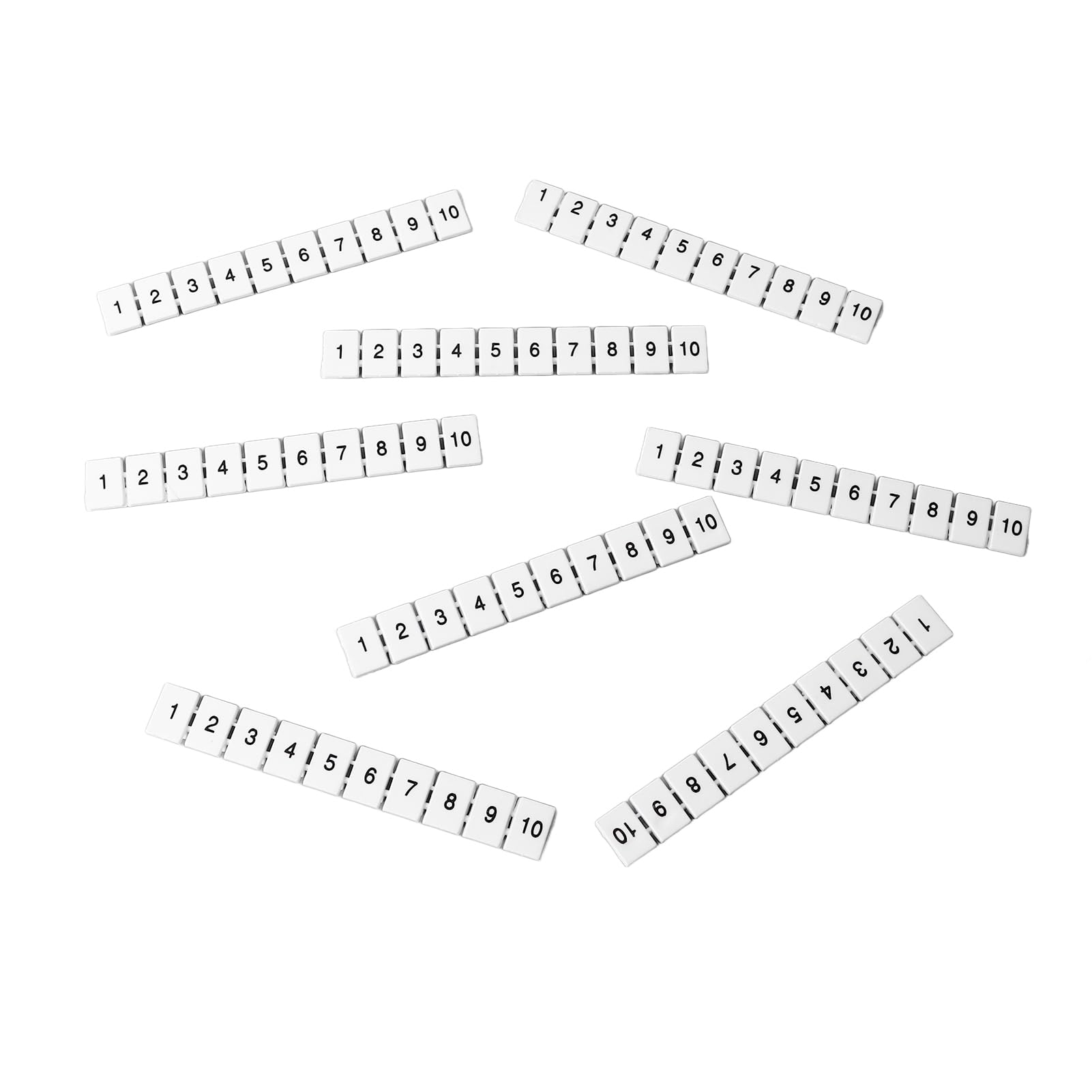 Étiquettes de Bornier, Bandes de Marquage de Borne 100 Pièces, Marquage Clair, Pratique, Durable, pour un Usage Industriel