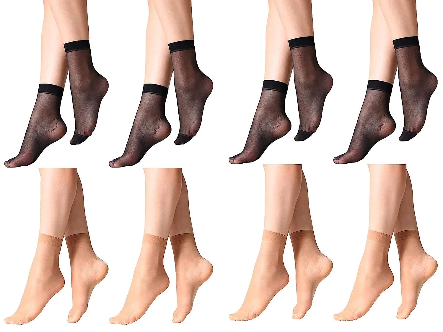hrbs Women Ankle Length Cotton Net Socks-picture-40