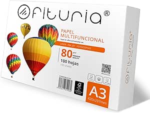 ZOENHOU A3 Verpackungspapier 300 Blatt - 42x29,7cm 36g/m² Weiß