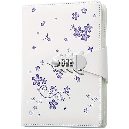 Amazon Com Junshop A5 Pu Leather Password Lock Diary Personalized Journal With Lock Diary With Combination Lock For Girls Boys Style 3 Office Products