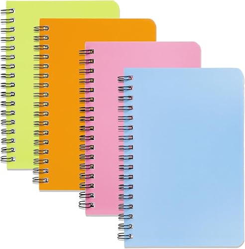 Miniatura 8 de Cuaderno en Espiral Paquete de 4 Cuaderno de Bolsillo 4.2" x 6.1" Bloc de Notas de Bolsillo Cuaderno Pequeño (Paquete de 8 Cuadernos en Espiral)