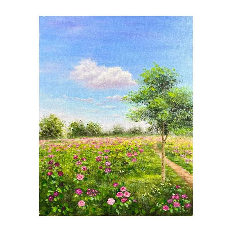 Toile fleurs champêtre KUUFUUT, l'art abstrait pour sublimer la maison