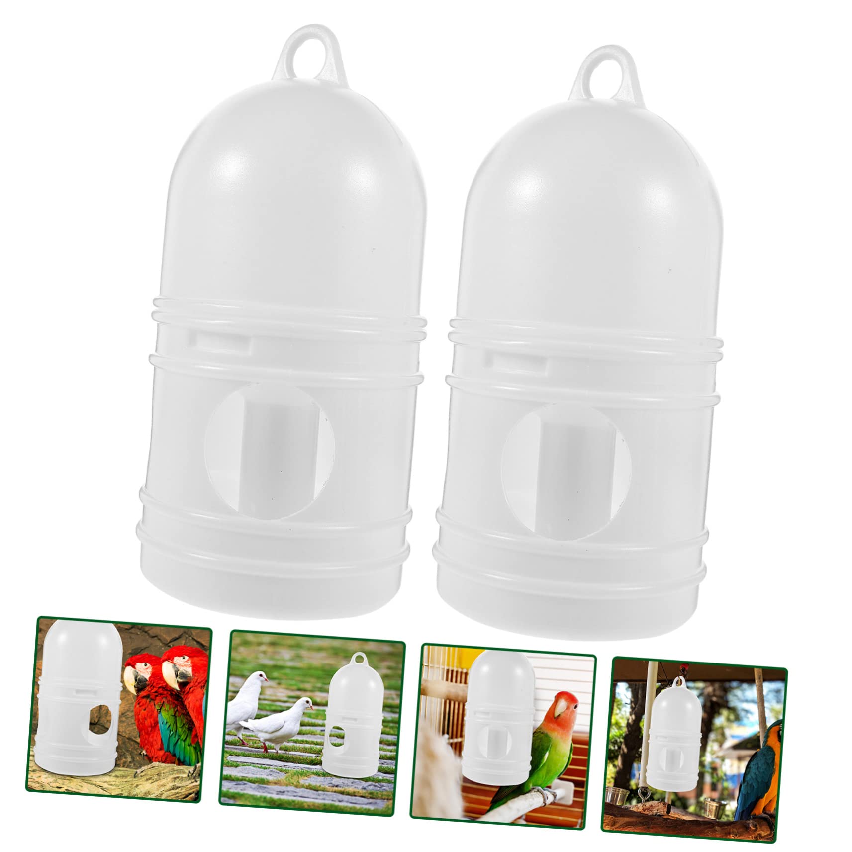 2pcs Pigeon Drinking Fountain Bird Cage Water Cup Pigeon Feeder Birds Water Cup Bird Feeding Bowl Pigeon Feeding Bowl Birds Waterer Birds Water Feeder Cup Birds Feeding Cup