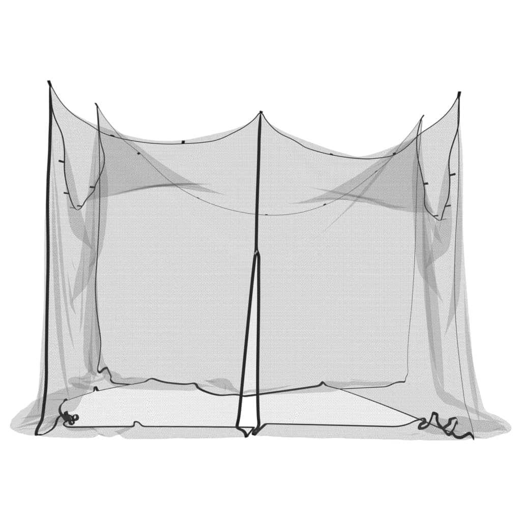 Brokky Zanzariera per Interni Esterni 156 Rete Nera 300x300x200 cm-zanzariera per letto matrimoniale, adatta anche per uso esterno | repellente per insetti particolarmente rinforzata e robusta | a mag
