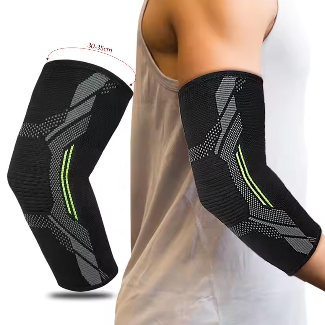 1 Pièce Coudière De Compression, Adaptée Aux Hommes Et Femmes, Coudière Sportive Pour Tennis, Gym, Crossfit Et Golf, Coudière Musculation
