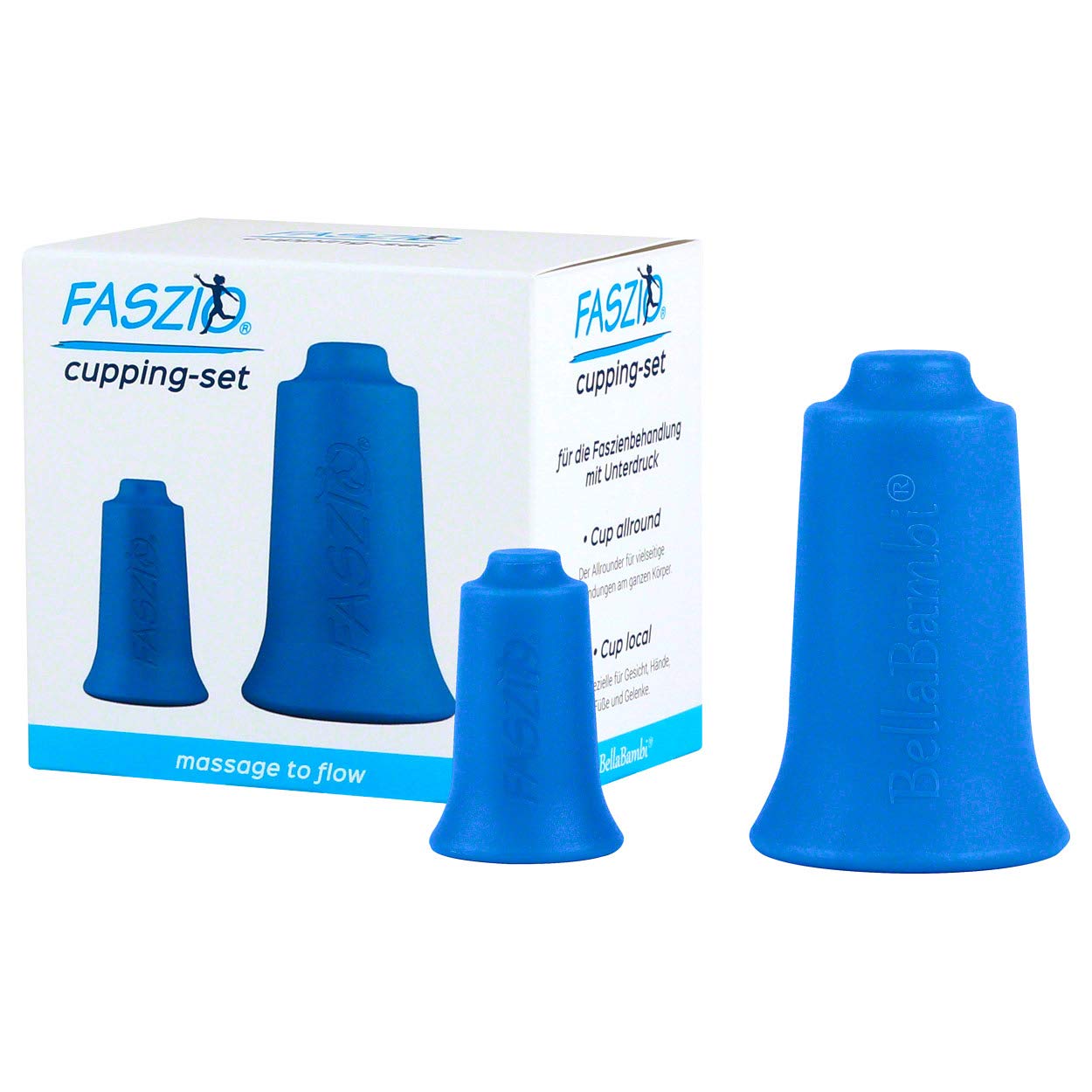 BellaBambi® Cupping - Bundle, FASZIO Cupping-Set, inkl. Buch, Faszien-Set, Schröpf-Set