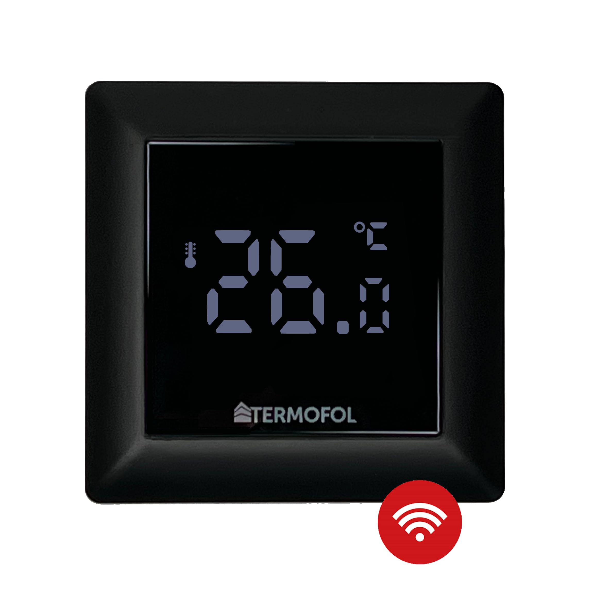 Termofol Elektryczne ogrzewanie podłogowe folia grzewcza 230 V z termostatem H6 WIFI – moc 140 W/m2 – powierzchnia 12 m² – ogrzewanie podłogowe, kompletny zestaw do ogrzewania podłogowego, ściennego