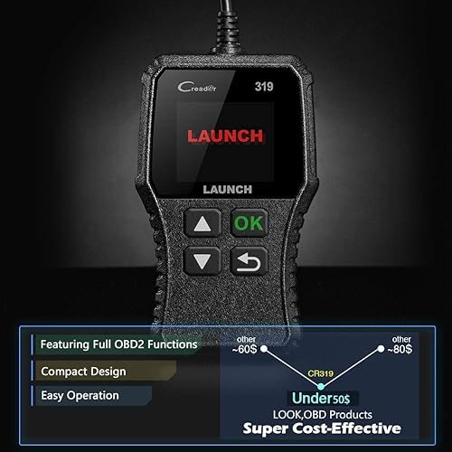 Miniatura 4 de LAUNCH Lector de código del motor de la comprobación del escáner CR319 de OBD2 con las funciones completas de OBD2