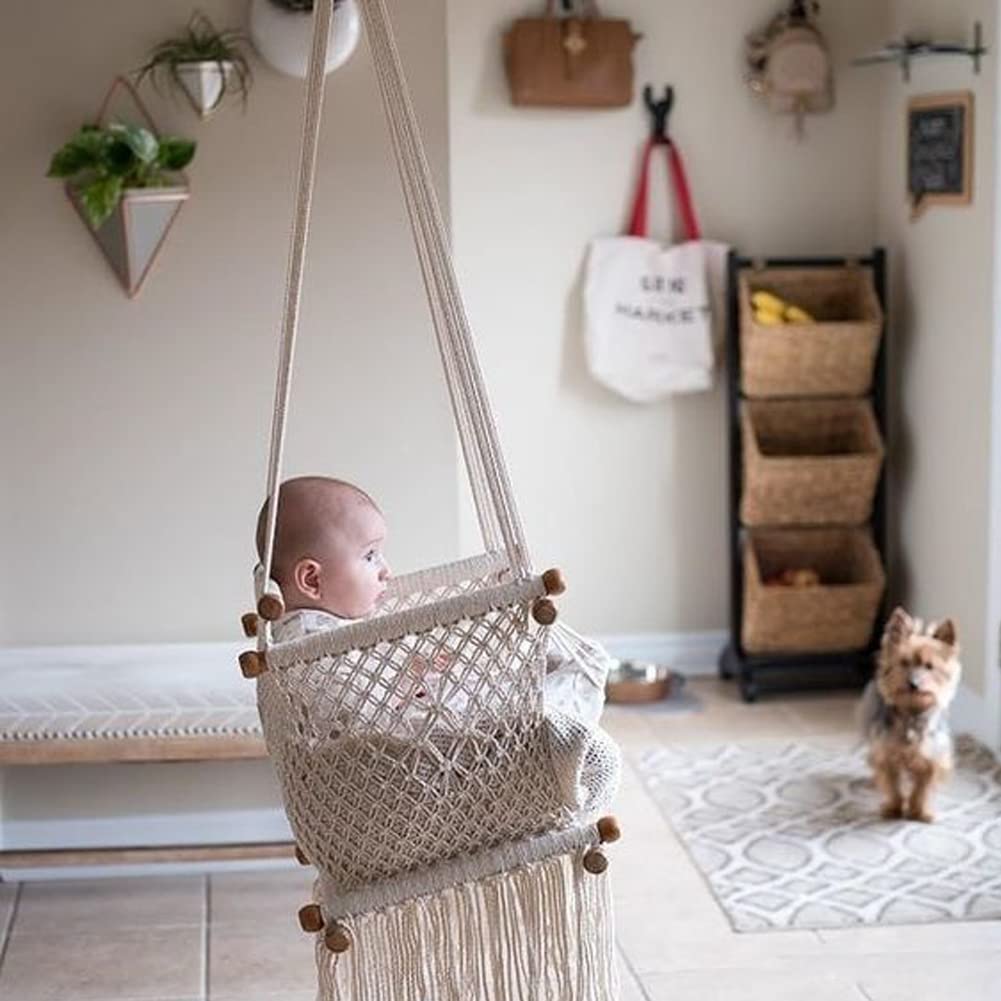 Cordón de macramé de algodón 100% natural, 0.197 in x 110 yardas, cuerda de macramé de algodón de colores para manualidades, tejer, colgar plantas, decoración de Navidad y boda (beige, 5 mm110 6