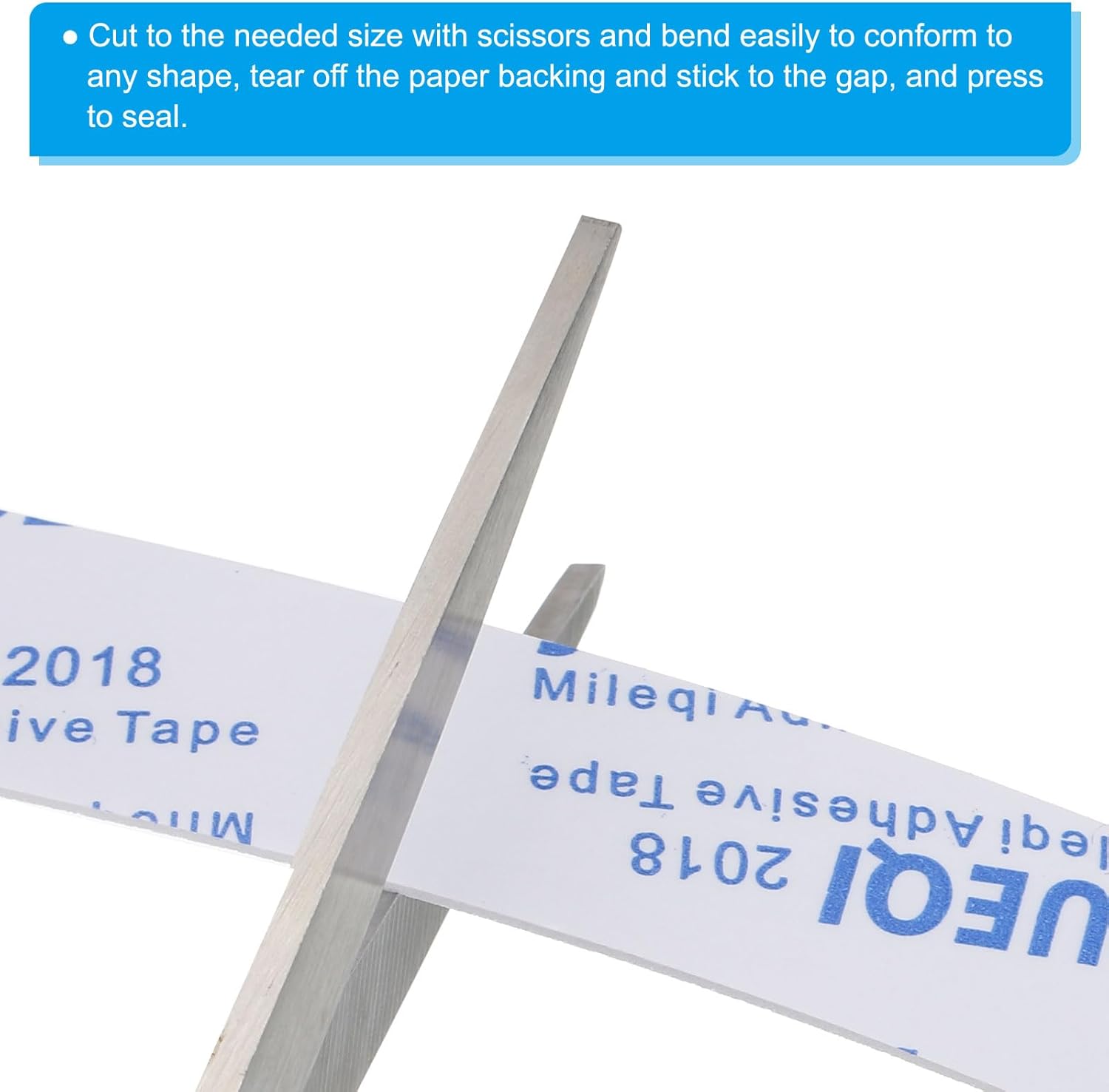 5m/16.4ft Sealing Foam Tape, 20mm Wide 1mm Thick Single Sided Weather Stripping Door Furniture Seal Strip for Window Pipes Insulation, White