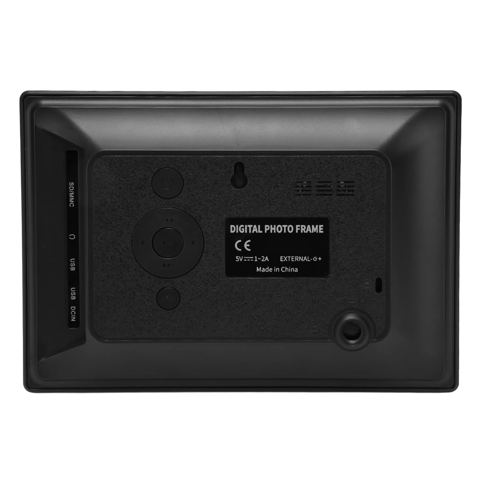 Cornice per Foto Digitale, Angolo di Visione di 175 Gradi Supporto 100‑240 V Riproduzione USB Presentazione Musicale Album Elettronico Schermo IPS da 7 Pollici per la pubblicità