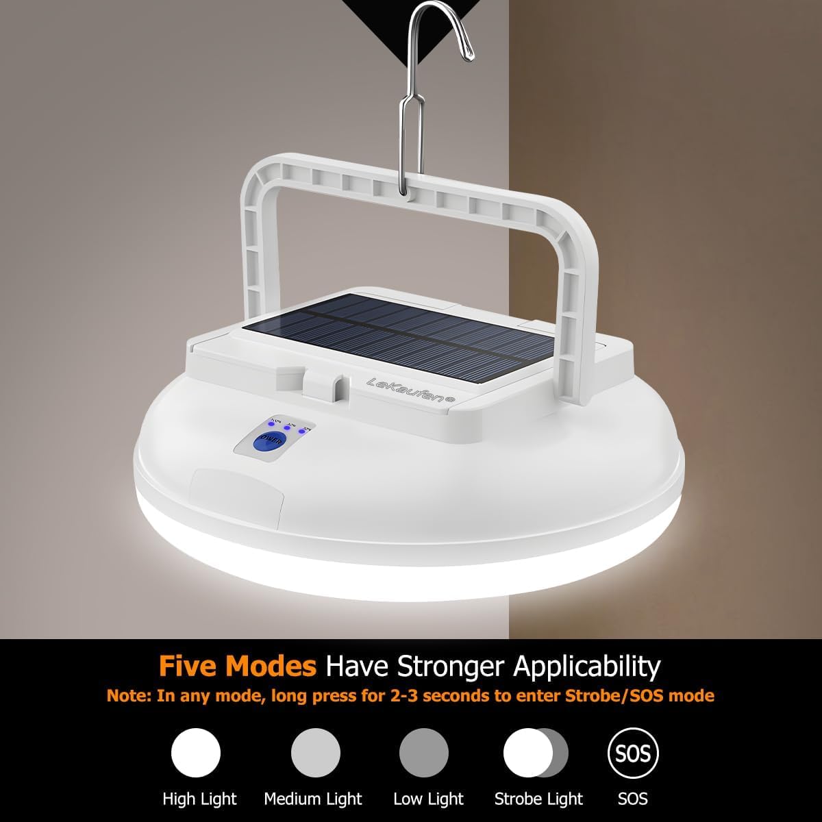 Luz solar USB de camping con control remoto, linterna portátil para camping, impermeable, lámpara de tienda de campaña al aire libre para camping, toldo, emergencia de huracanes, cortes de energía