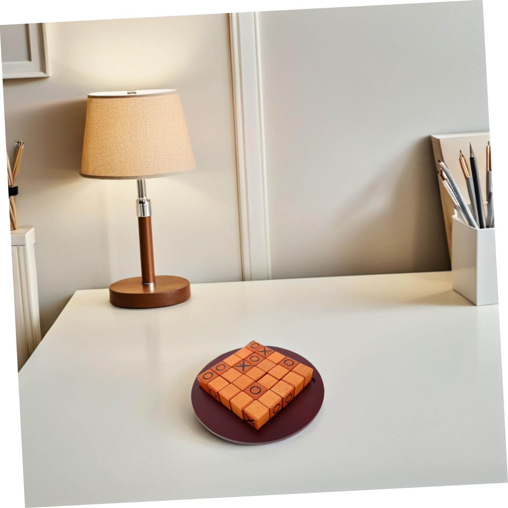LABRIMP Gioco da Tavolo Strategico in Legno Ox Push Set di Blocchi in Legno Portatile Rompicapo Mentale per Famiglie per Feste Spiaggia e Attività all Aperto
