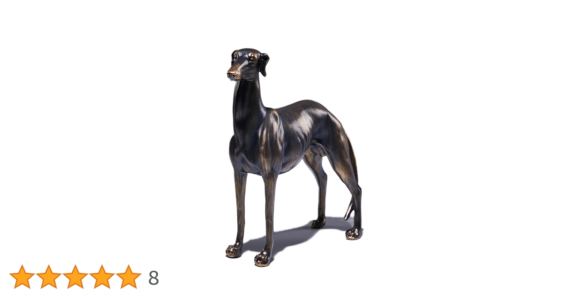 Amazon.co.jp: SHENGTIAN 大型樹脂グレイハウンド像、アンティーク