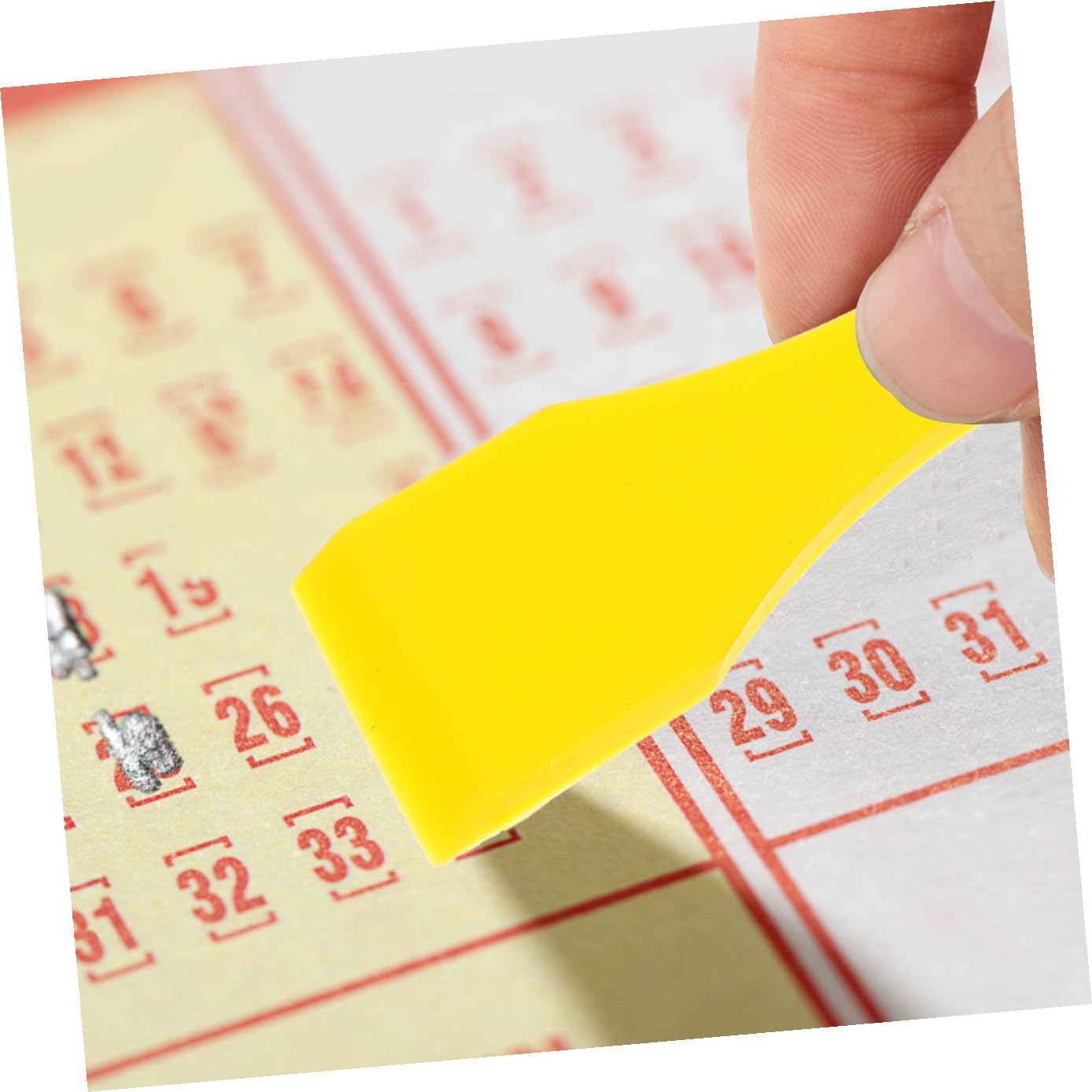 Cabilock 40pcs Scratcher Tool for Scratchcards Lottery Ticket Scrapers Sturdy Portable Sticker Scratch Off Tool