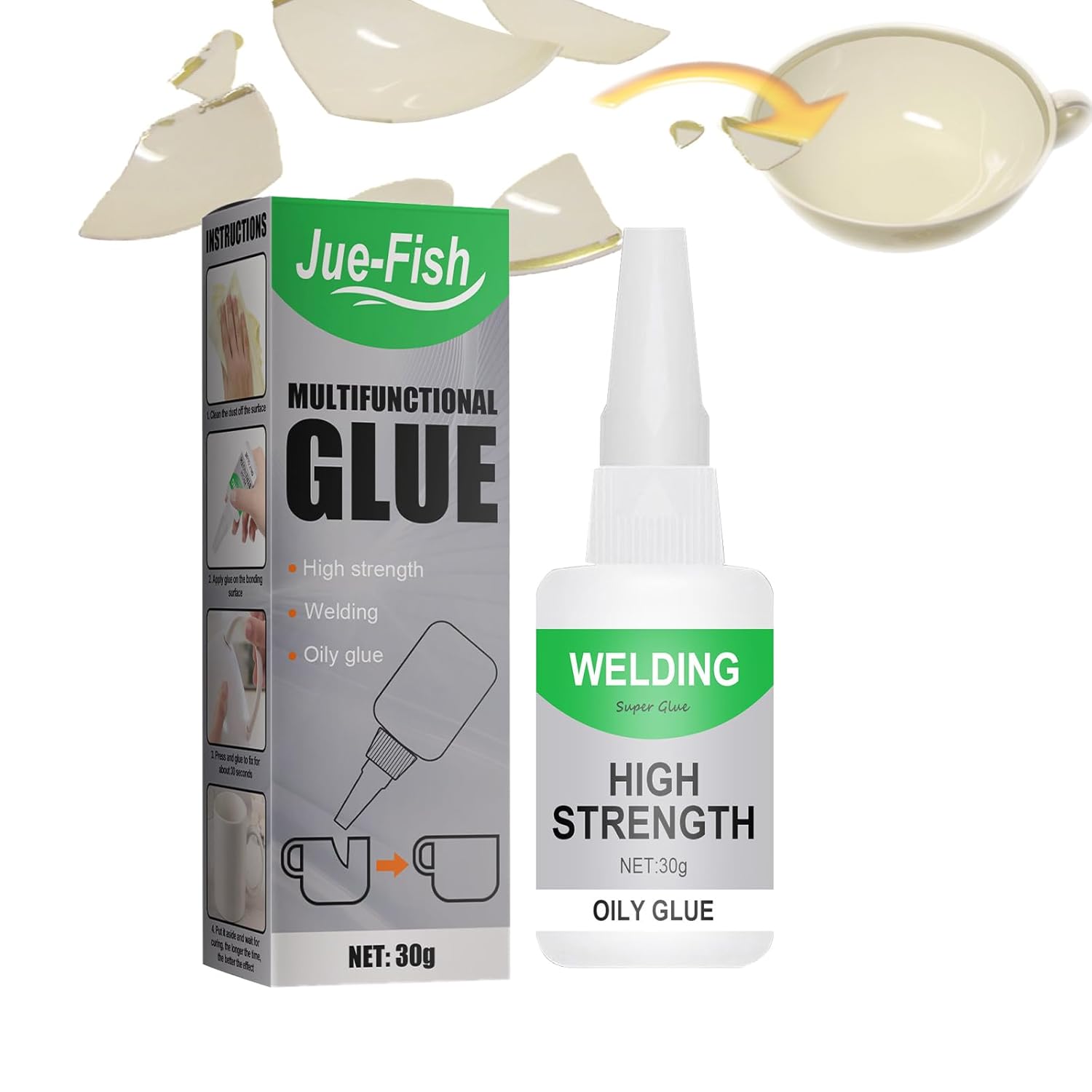 3 Box Jue Fish Glue, Jue Fish Multifunctional Glue, JueFish Welding