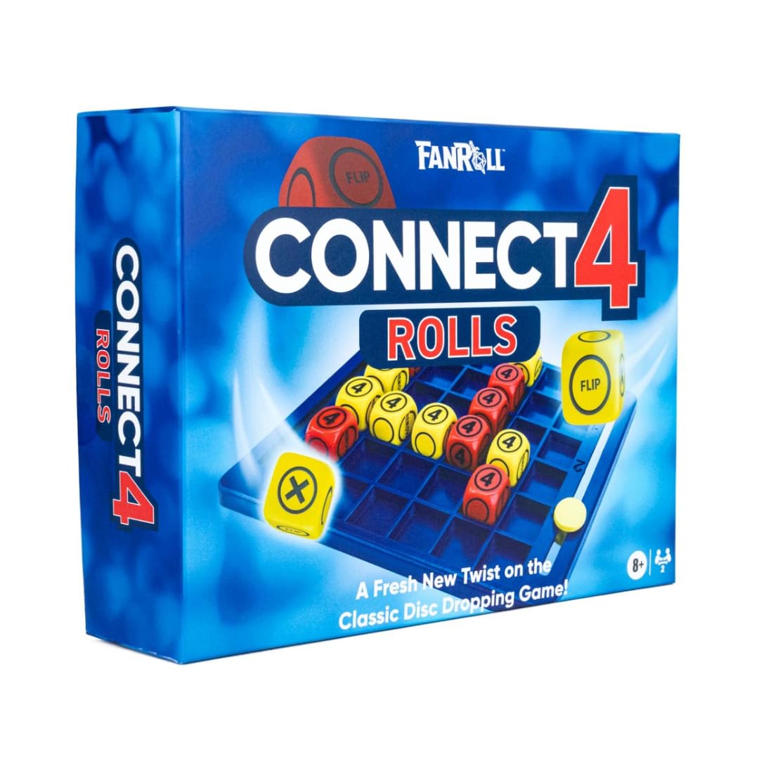 Dados de juego Fanroll Connect y 4 ruedas de estrategia interactiva 7