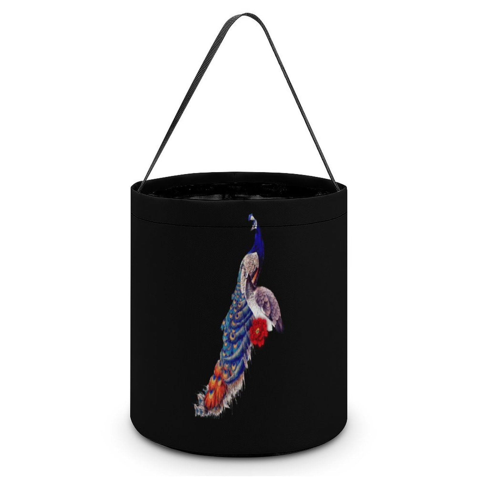 Peacock Cute Easter Basket Bags Eggs Bucket Candy Tote Decorations Gifts Party Storage Bag