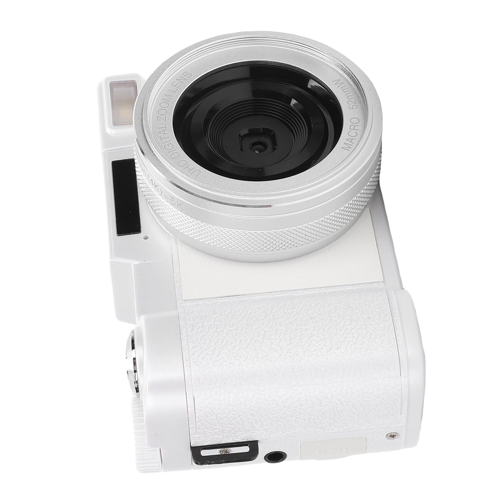 Caméra Numérique 5K avec écran Pivotant de 3 Pouces (White)