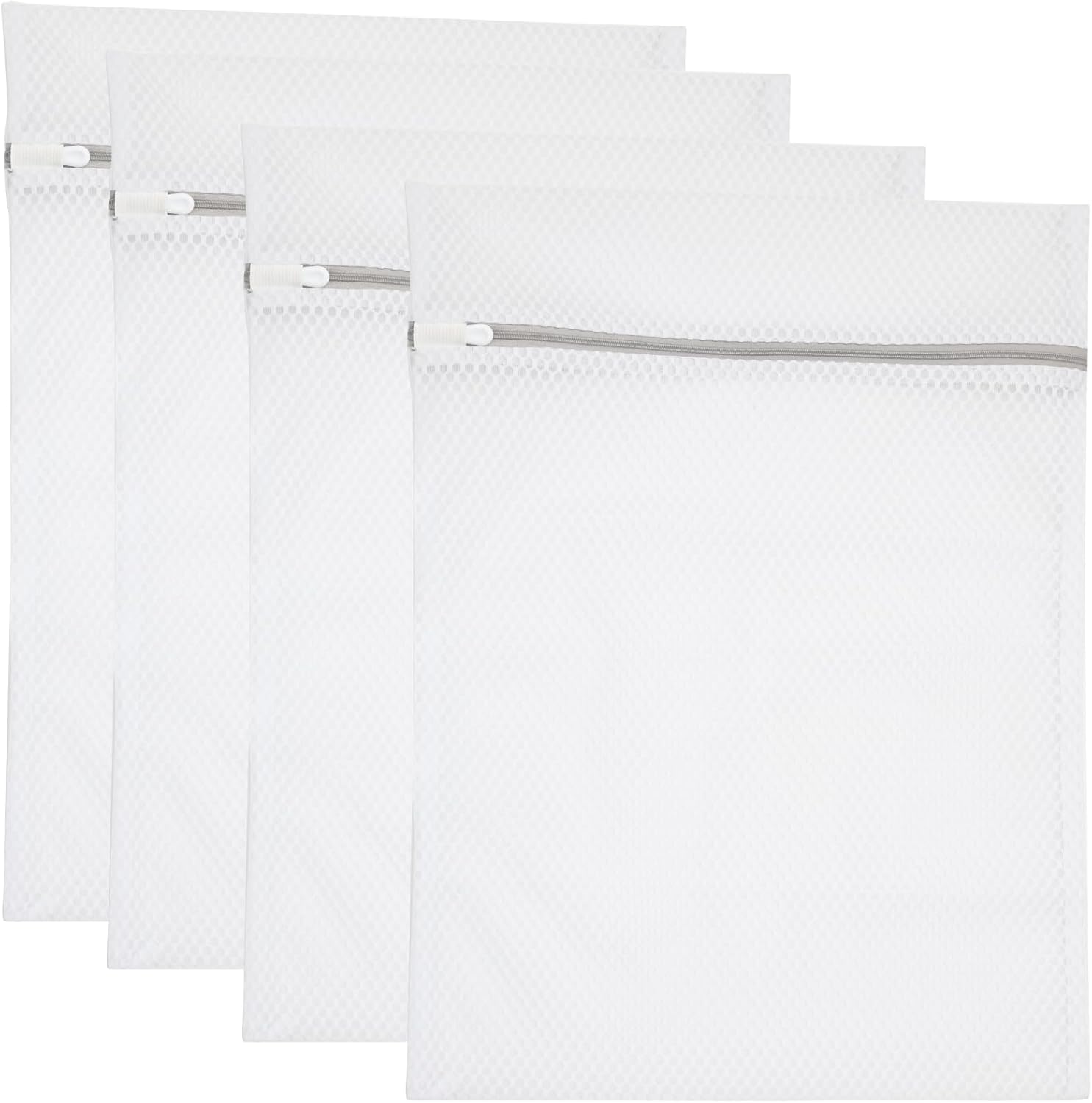 Set of 4 Mesh Laundry Bags, 12 x 16 Inches lingerie bags for washing delicates (4)