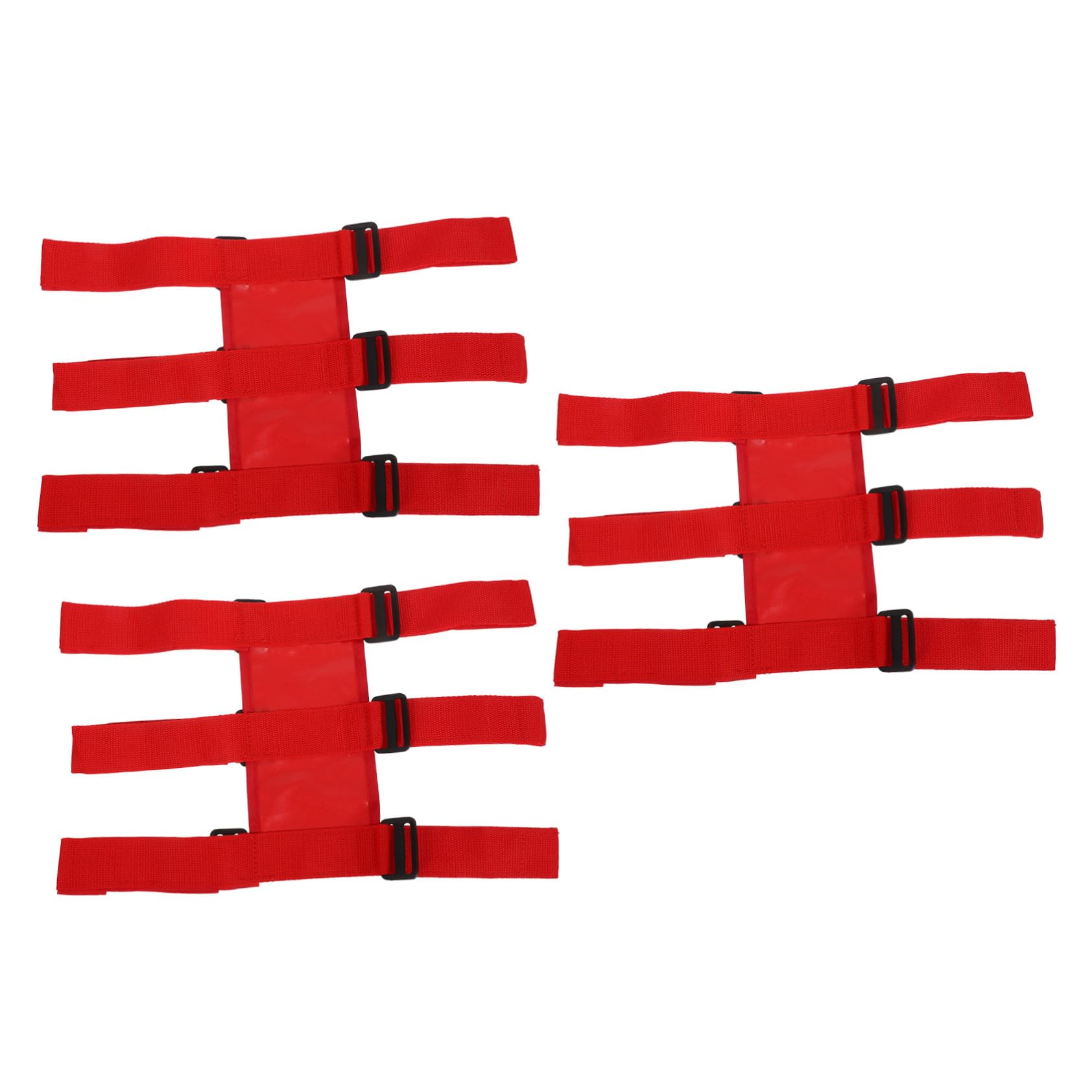 PRETYZOOM 6 Correas Para Extintor Correas De Fijación Para Extintor Soporte Ajustable Para Coche Banda De Nailon Rojo