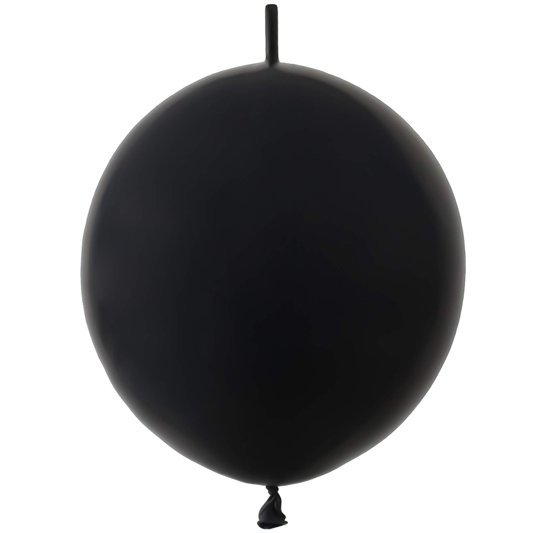 IN-JOOYAA 6 Inch Black Latex Link Balloon 100 Pcs Quick Linkable Balloon for Party Decoration