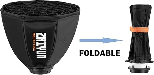 Miniatura 4 de Zhiyun - Mini modificador de luz de caja suave y montaje ZY cajas suaves para Zhiyun G60 Zhiyun X100 LED luz de video