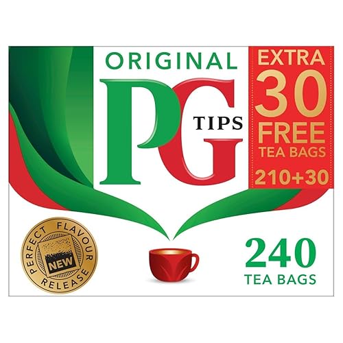 PG Tips 240 bolsas de té pirámide originales de Gran Bretaña