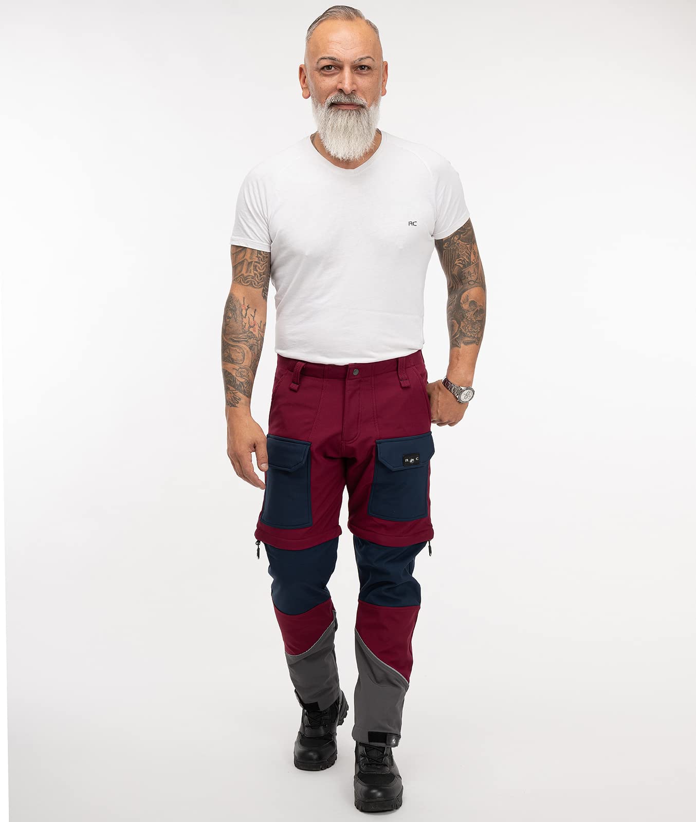 Rock Creek Softshellhose Herren Outdoorhose Wanderhose Zip-Off H-309 | Funktionale Trekkingpants für Männer, abzipbare Beine, für Wandern, Wintersport und Arbeit