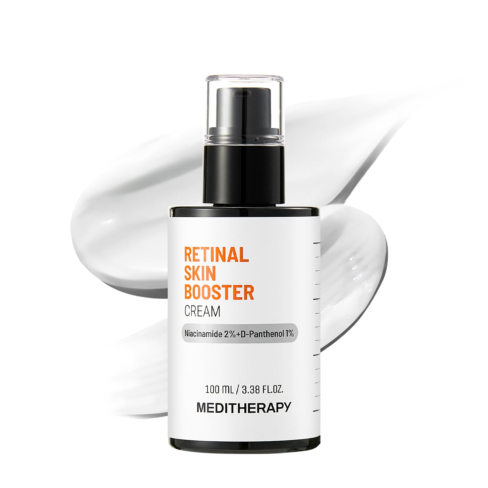 MEDITHERAPY Retinal Skin Booster Cream, 3.38 fl. oz.- D-Panthenol, Betaine, Lightweight Facial Moisturizer for Face & Body, Glass Skin Korean Skincare