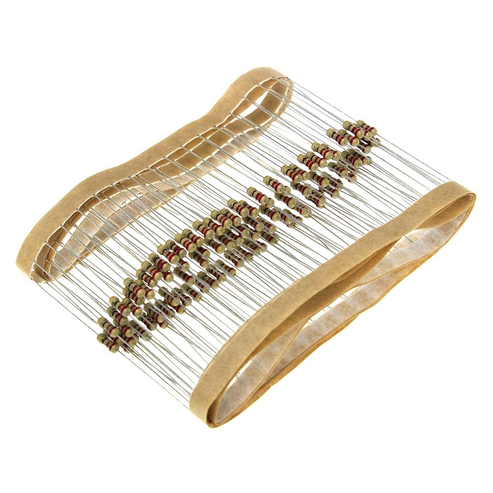 DIY tools, 100pcs 1/4W 240R~910R 1% Metal film resistor 240R 300R 390R 430R 510R 560R 750R 820R 910R ohm resistance (Size : 240R)