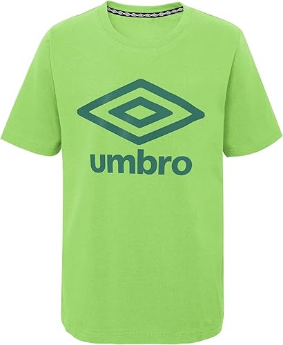 Umbro Boys Logo TEE, Jade Lime/Leprechaun