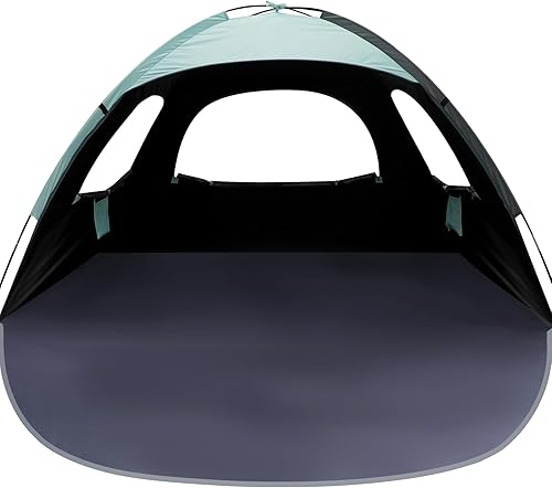 Miniatura 17 de WhiteFang - Tienda de campaña portátil con protección contra los rayos UV para la playa, refugio del sol para 3/4/6/8 personas, piso extensible con