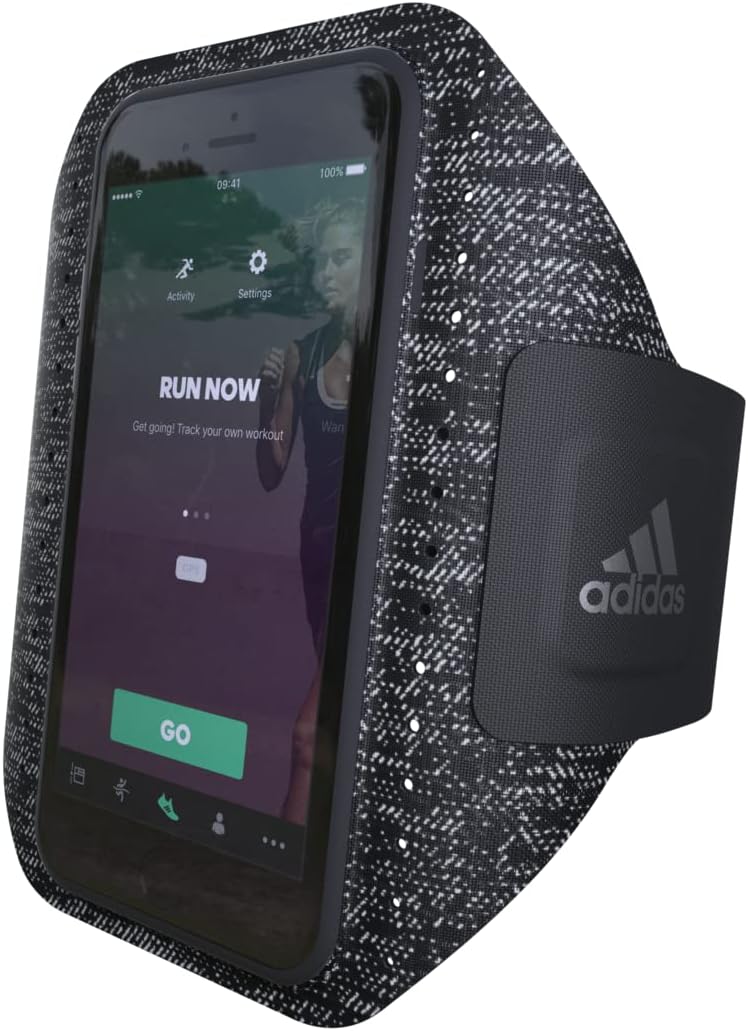 adidas Sport Armband, Large, Universal Running Armband for Holding Smartphones, Black