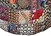 Sophia-Art Traditional India Indian Patchwork Pouf Cover Indian Living Room Pouf, Decorative Ottoman,Embroidered Designer Ottoman, Home Living Footstool Chair Cover, 14X22 Inch.