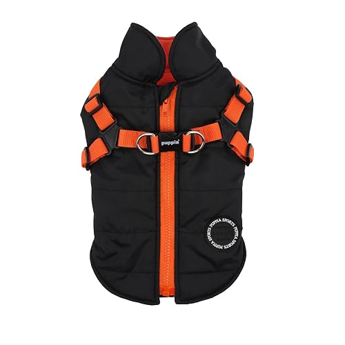 Puppia Abrigo Perros pequeños y medianos - Impermeable y Forrado con Forro Polar para un Calor Agradable