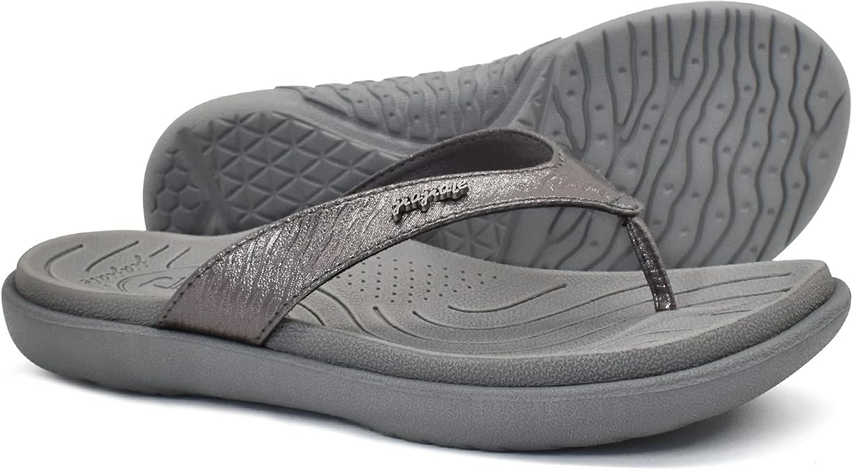 jiajiale Womens Fashion Orthotic Flip Flops Thick Cushion Thong Sandals