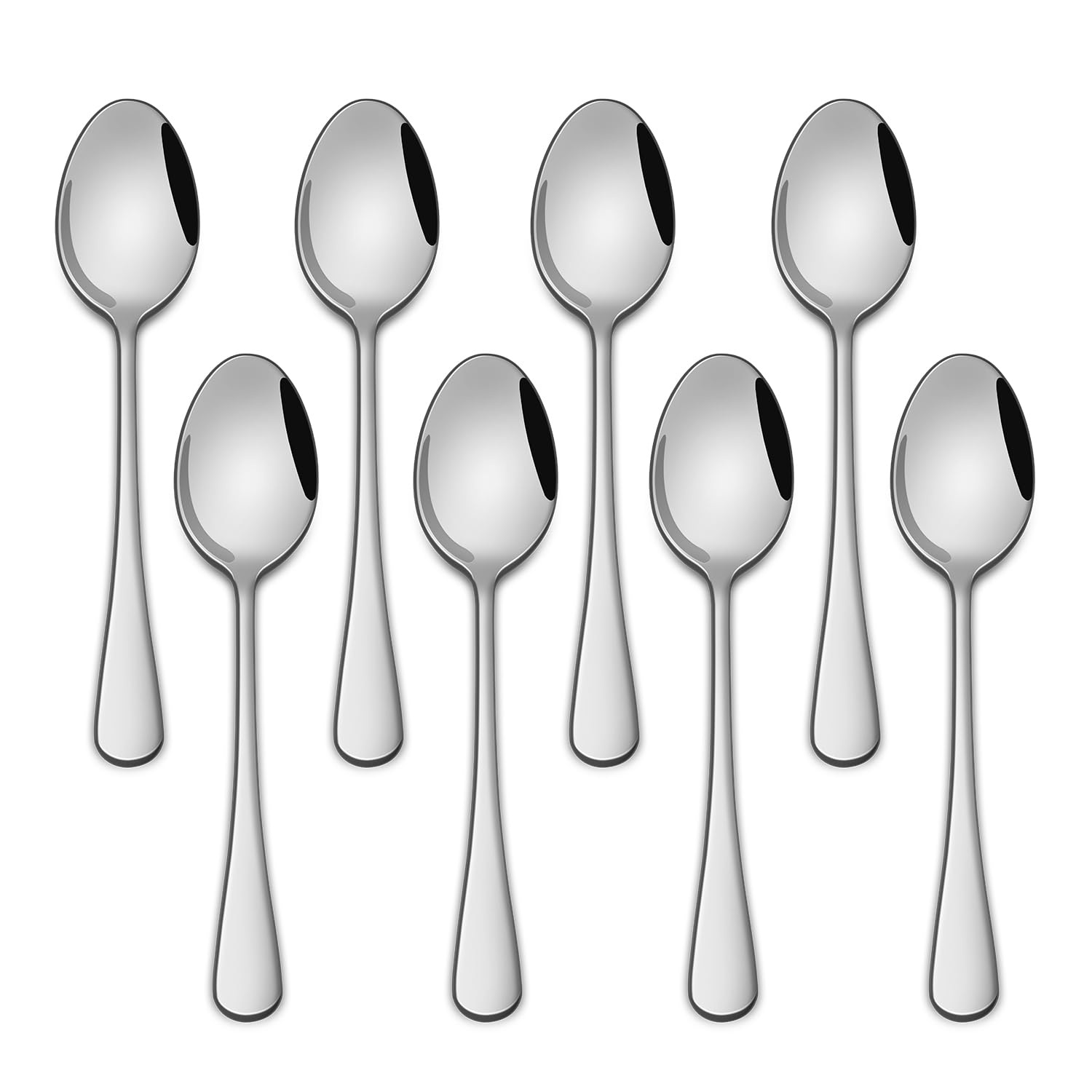 teaspoon8-piece 55 inches stainless steel tea spoonsespresso spoondurable dishwasher safe small coffee spoonsmini demitasse spoon for dessert