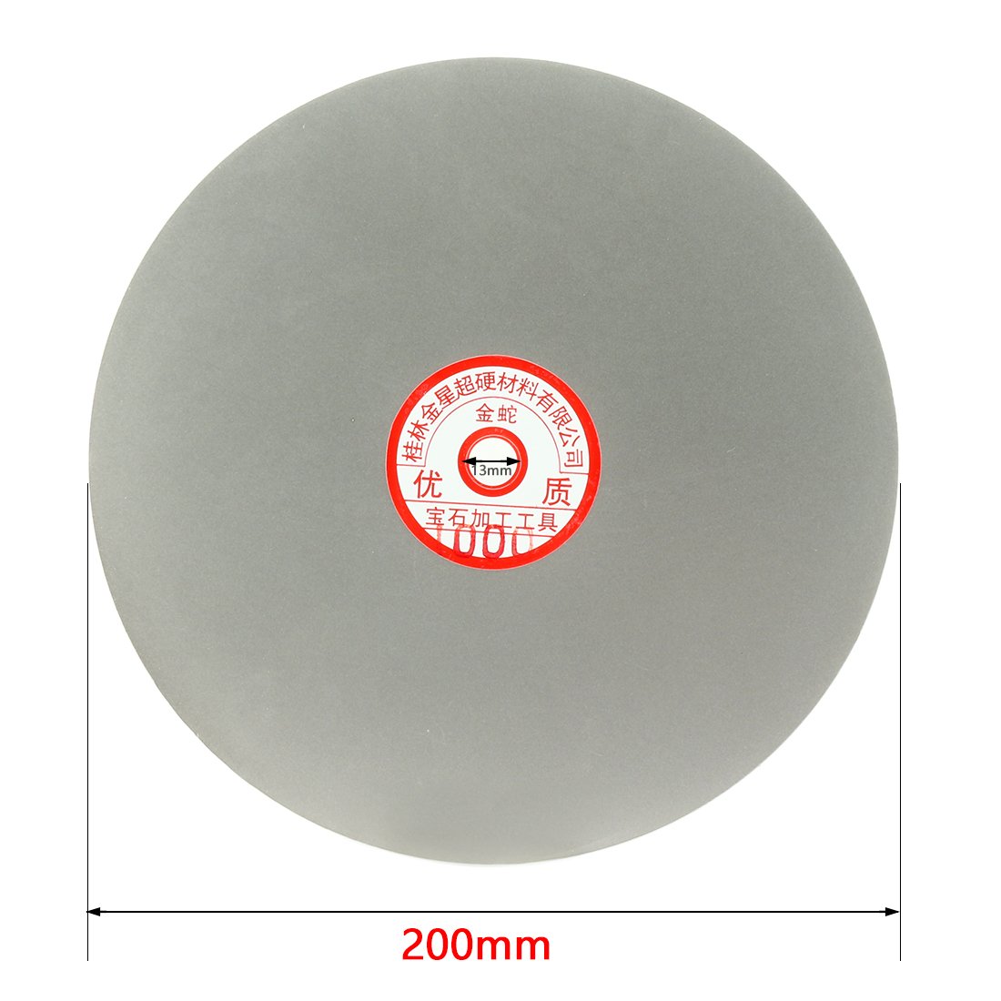 Aexit 200mm 8-inch Abrasive Wheels & Discs Grit 1000 Diamond Coated Flat Lap Disk Wheel Grinding Surface Grinding Wheels Sanding Disc