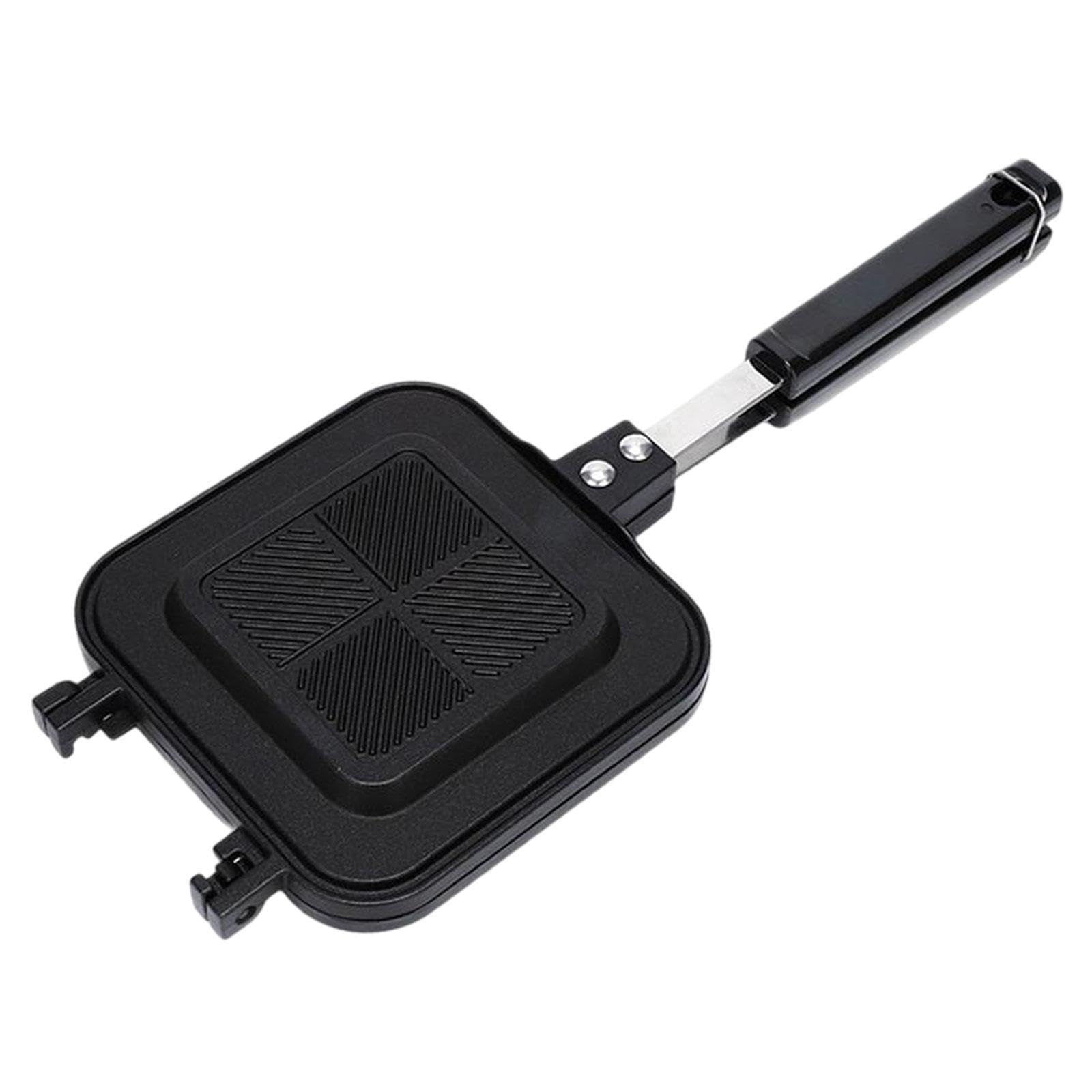BNF®Panini Press Bread Toast Pan Breakfast Sandwich Maker for Outdoor Party Home|Home & Garden | Small Kitchen Appliances |1 Sandwich Baking Pan-picture-28