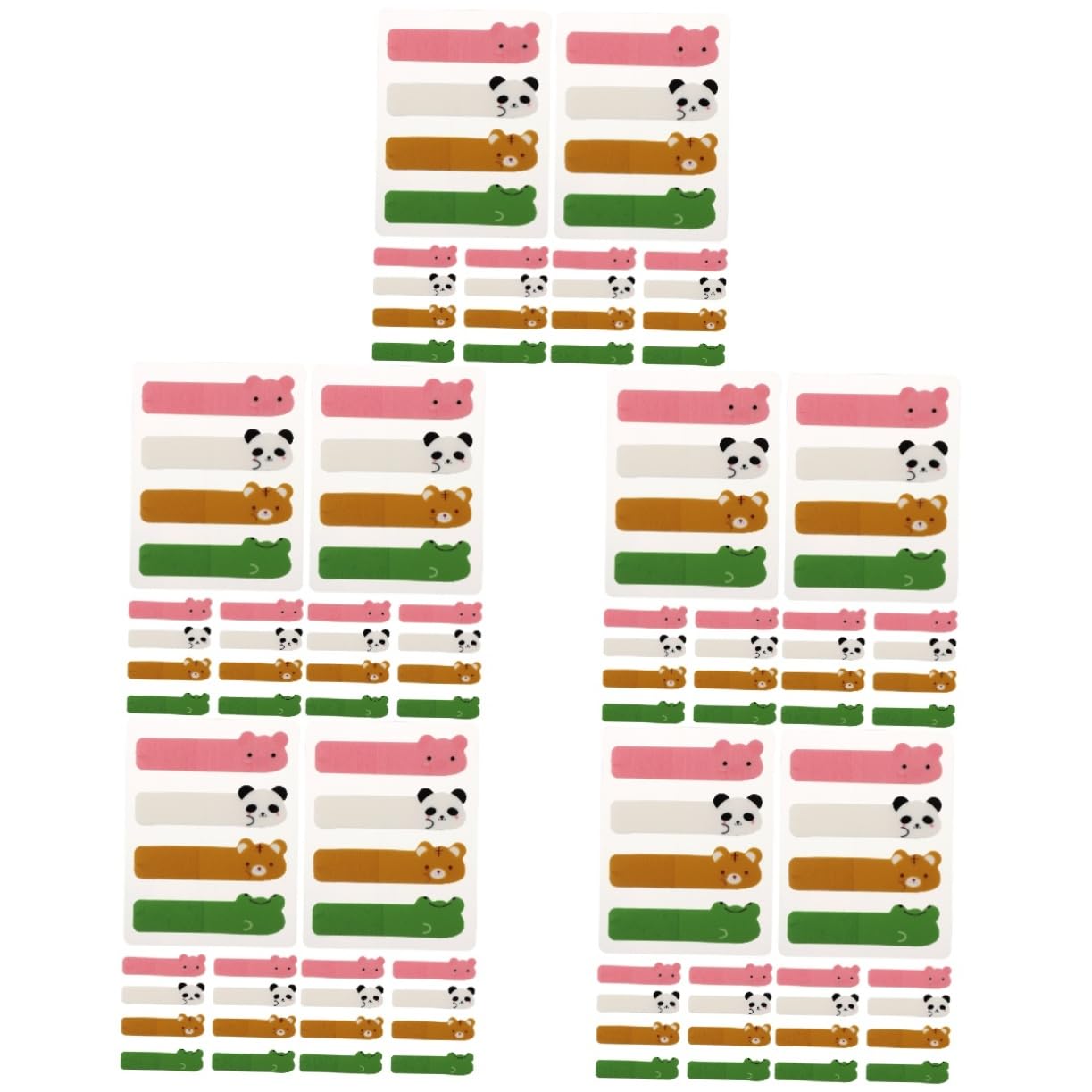 VILLCASE 5 Juegos De Marcadores De Página Compactos Y Ligeros Adhesivos Para Cuadernos Etiquetas De Papel Coloridas Para Leer Y Estudiar (6 Paquetes X 5)