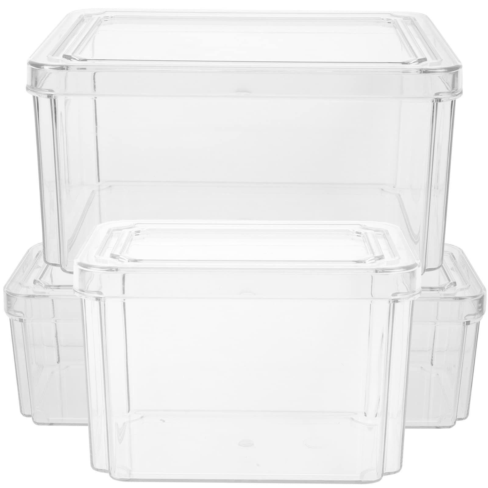 Kichvoe 3stücke Kühlschrankbox Für Obst Und Gemüse Aufbewahrungsbox Aus Pet-material Frischhaltebox Für Kühlschrank Kühl Und Sauber