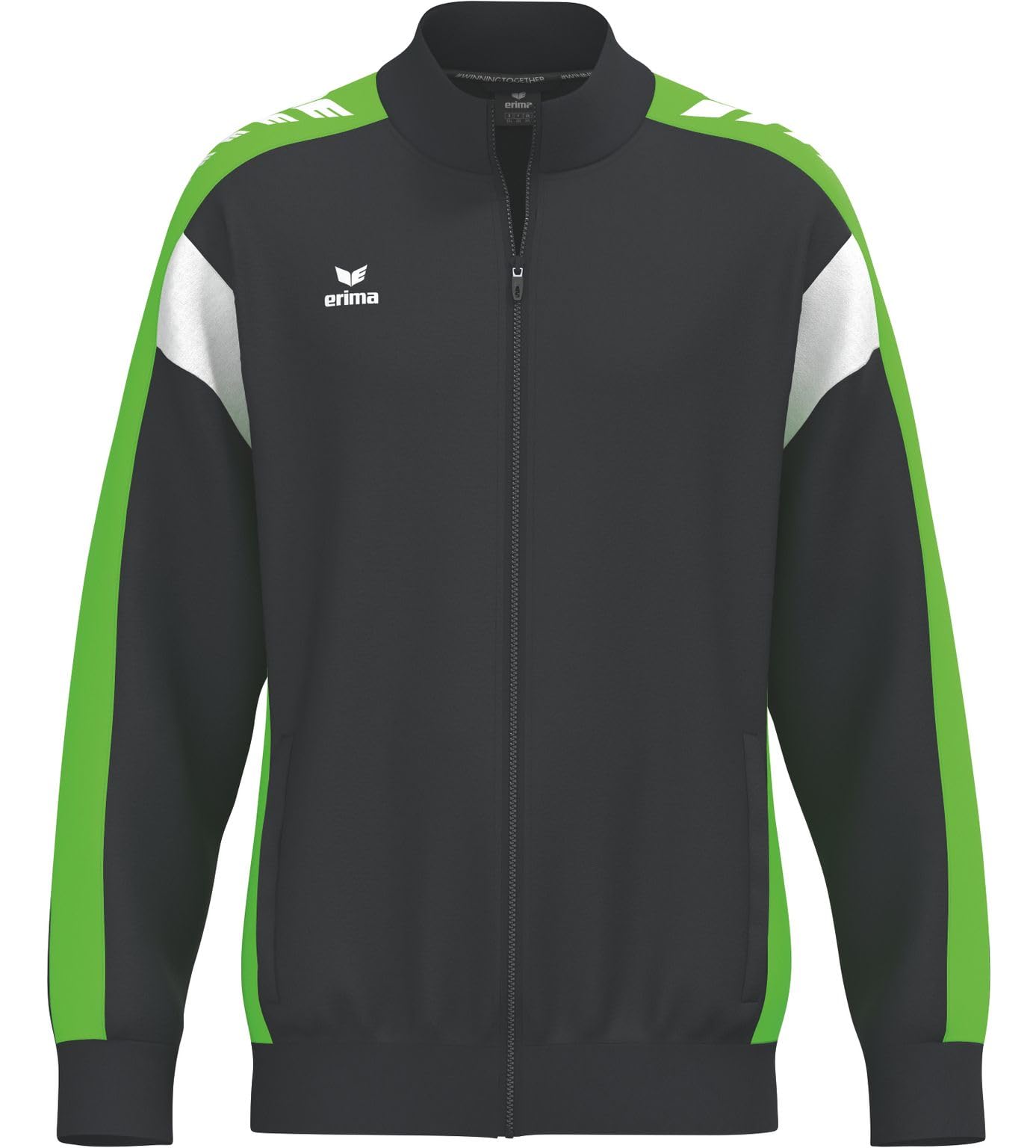 Erima Unisex Celebrate 125 Training Jacket (1032612), black/green gecko, M